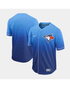 Men's Toronto Blue Jays Blank Blue Fade Stitched MLB Jersey