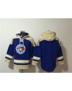 Men's Toronto Blue Jays Blank Royal Ageless Must-Have Lace-Up Pullover Hoodie