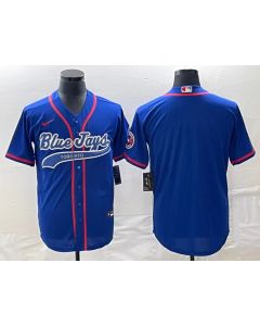 Men's Toronto Blue Jays Blank Royal Cool Base Stitched Baseball Jersey
