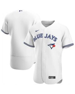 Men's Toronto Blue Jays Blank White Flex Base Stitched Jersey (Blue White)