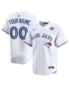 Men's Toronto Blue Jays White 2025 World Series Home Limited Custom Jersey