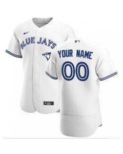 Men's Toronto Blue Jays White Customized Stitched MLB Jersey