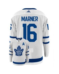Men's Toronto Maple Leafs #16 Marner White Stitched Jersey