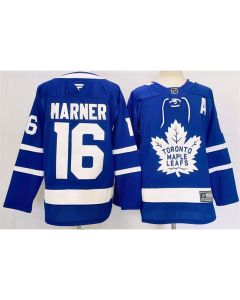 Men's Toronto Maple Leafs #16 Mitchell Marner Blue 2024-25 Stitched Jersey