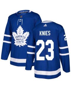 Men's Toronto Maple Leafs #23 Matthew Knies Blue Stitched Jersey