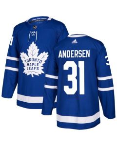 Men's Toronto Maple Leafs #31 Frederik Andersen Blue Stitched NHL Jersey
