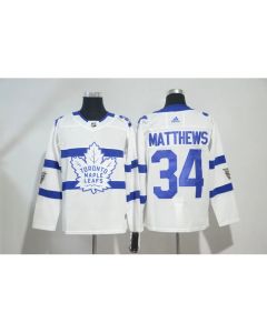 Men's Toronto Maple Leafs #34 Auston Matthews White 2018 NHL Stadium Series Stitched NHL Jersey