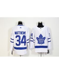 Men's Toronto Maple Leafs #34 Auston Matthews White Stitched NHL Jersey