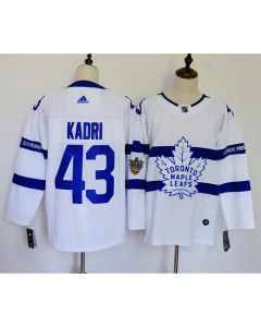Men's Toronto Maple Leafs #43 Nazem Kadri White 2018 NHL Stadium Series Stitched NHL Jersey