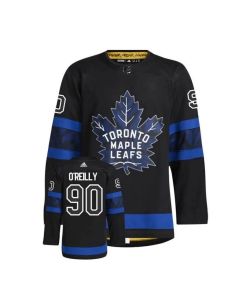 Men's Toronto Maple Leafs #90 Ryan O'Reilly Black Premier Reversible Stitched Jersey