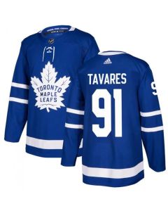 Men's Toronto Maple Leafs #91 John Tavares Blue Stitched NHL Jersey