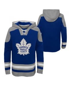 Men's Toronto Maple Leafs Blank Blue Ageless Must-Have Lace-Up Pullover Hoodie (Blue)