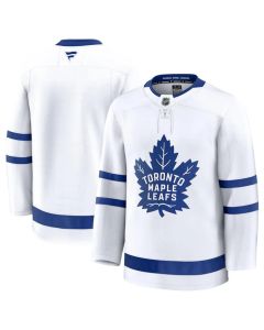 Men's Toronto Maple Leafs Blank White 2024-25 Away Stitched Hockey Jersey