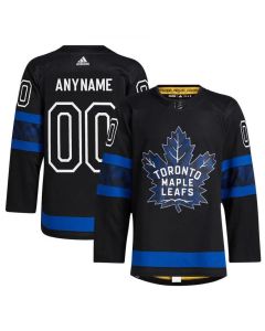 Men's Toronto Maple Leafs Custom Black Premier Reversible Stitched Jersey