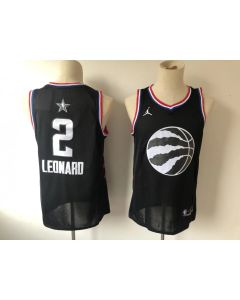 Men's Toronto Raptors #2 Kawhi Leonard Black 2019 NBA All Star Stitched NBA Jersey
