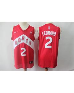 Men's Toronto Raptors #2 Kawhi Leonard Red 2018/19 Earned Edition Swingman Stitched NBA Jersey
