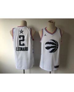 Men's Toronto Raptors #2 Kawhi Leonard White 2019 NBA All Star Stitched NBA Jersey