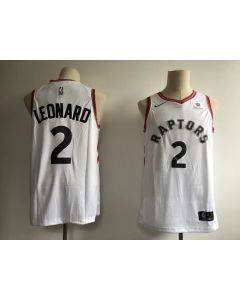 Men's Toronto Raptors #2 Kawhi Leonard White Association Edition Swingman Stitched NBA Jersey