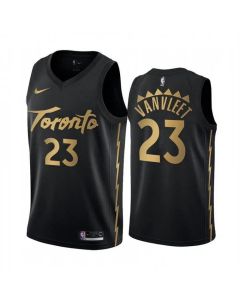 Men's Toronto Raptors #23 Fred VanVleet Black 2019 City Edition Stitched NBA Jersey