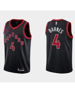 Men's Toronto Raptors #4 Scottie Barnes Black Statement Edition Stitched Basketball Jersey