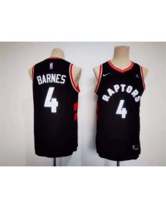 Men's Toronto Raptors #4 Scottie Barnes Black Stitched Basketball Jersey