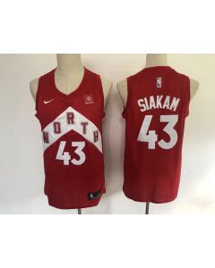 Men's Toronto Raptors #43 Pascal Siakam Red 2019 Earned Edition Swingman Stitched NBA Jersey