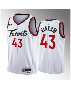 Men's Toronto Raptors #43 Pascal Siakam White 2023/24 Association Edition Stitched Basketball Jersey
