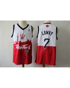 Men's Toronto Raptors #7 Kyle Lowry White/Red 2019 City Edition Swingman Stitched NBA Jersey