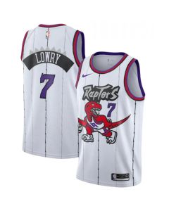 Men's Toronto Raptors #7 Kyle Lowry White Swingman Stitched NBA Jersey