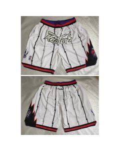 Men's Toronto Raptors White Shorts (Run Small)