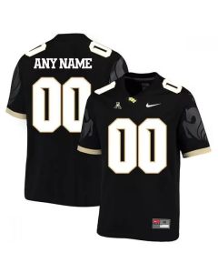 Men's UCF Knights ACTIVE PLAYER Custom Black Stitched Football Jersey