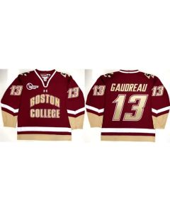 Men's Under Armour Maroon Boston Custom Red Stitched Jersey