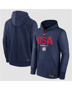 Men's USA Baseball Navy 2026 World Baseball Classic Therma-FIT Hoodie