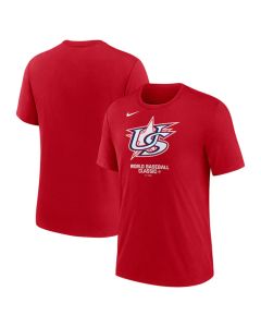 Men's USA Baseball Red 2026 World Baseball Classic Logo Tri-Blend T-Shirt (Red)