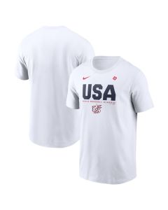 Men's USA Baseball White 2026 World Baseball Classic Icon T-Shirt (White)