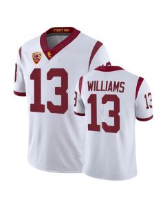 Men's USC Trojans #13 Caleb Williams White Stitched Jersey