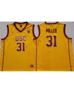 Men's USC Trojans #31 Cheryl Miller Yellow Stitched Jersey