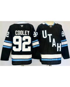 Men's Utah Hockey Club #92 Logan Cooley Navy 2024-25 Stitched Jersey