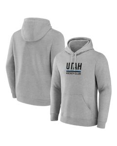 Men's Utah Hockey Club Heather Gray Secondary Logo Pullover Hoodie