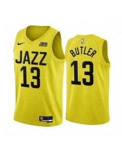 Men's Utah Jazz #13 Jared Butler 2022/23 Yellow Icon Edition Stitched Basketball Jersey