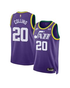 Men's Utah Jazz #20 John Collins Purple 2023 Classic Edition Stitched Basketball Jersey