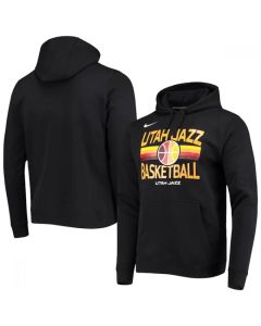 Men's Utah Jazz 2021 Black City Edition Story Club Pullover Hoodie