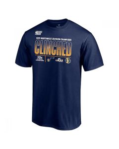 Men's Utah Jazz 2021 Navy Playoff Bound Dunk T-Shirt