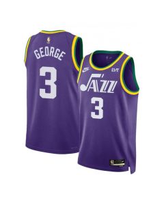 Men's Utah Jazz #3 Keyonte George Purple 2023 Classic Edition Stitched Basketball Jersey
