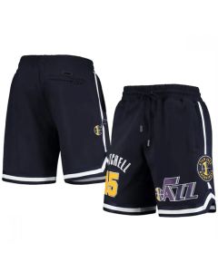 Men's Utah Jazz #45 Donovan Mitchell Black Shorts