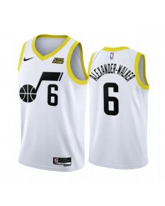 Men's Utah Jazz #6 Nickeil Alexander-Walker 2022/23 White Association Edition Stitched Basketball Jersey