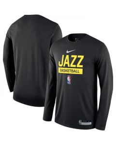 Men's Utah Jazz Black 2022/23 Legend On-Court Practice Performance Long Sleeve T-Shirt