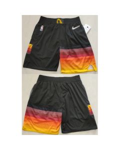 Men's Utah Jazz Black 75th Anniversary Shorts (Run Small)