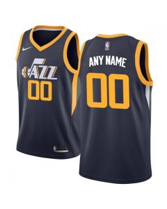 Men's Utah Jazz Black Customized Stitched NBA Jersey