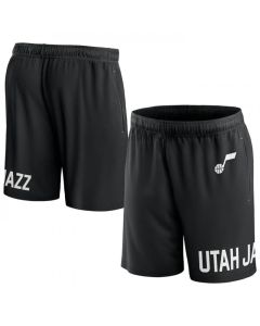 Men's Utah Jazz Black Free Throw Mesh Shorts